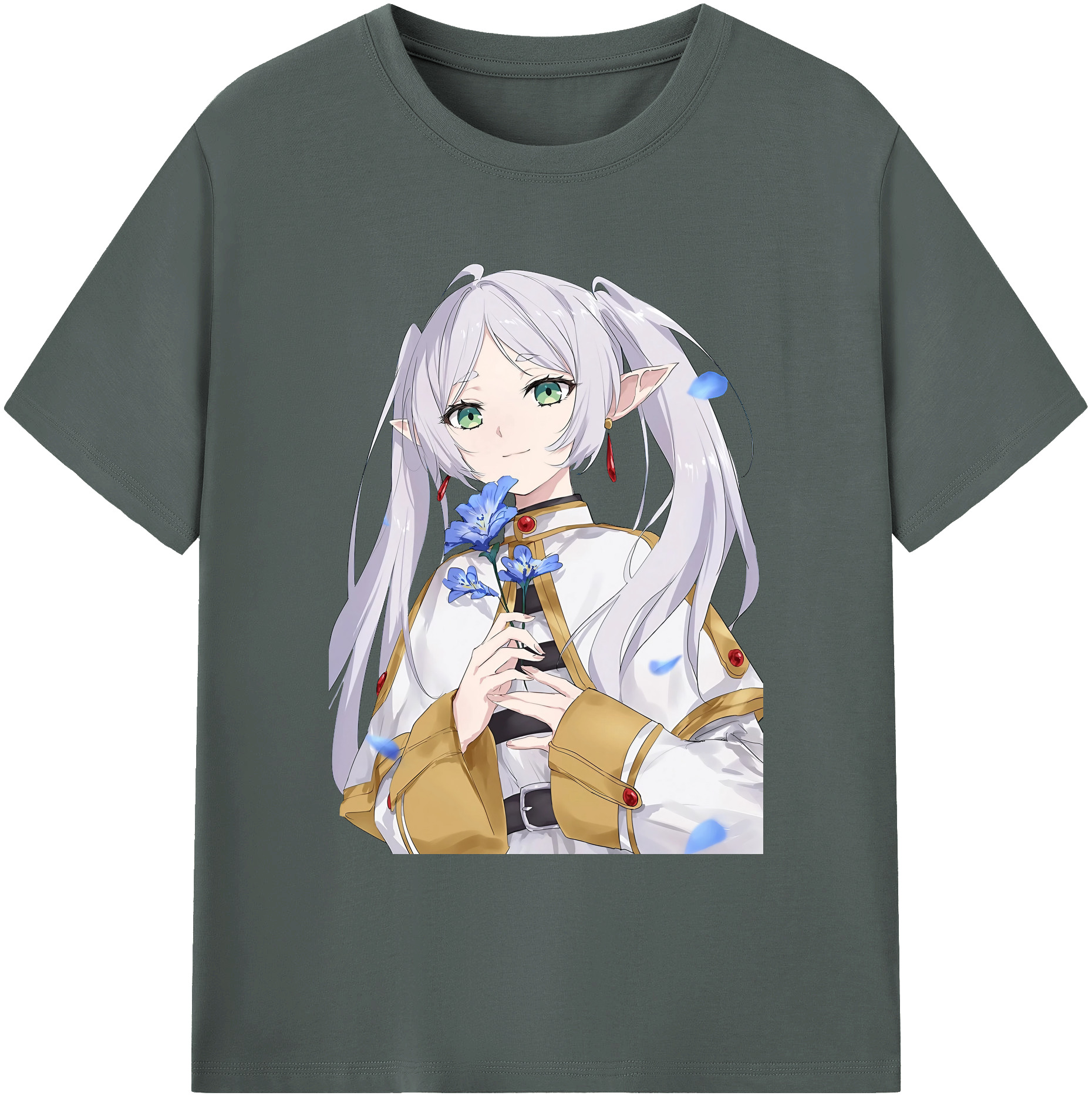 （画像用） 葬送のフリーレン Frieren 綿100％ メンズ半袖Tシャツ｜肌触りやわらか＆通気性